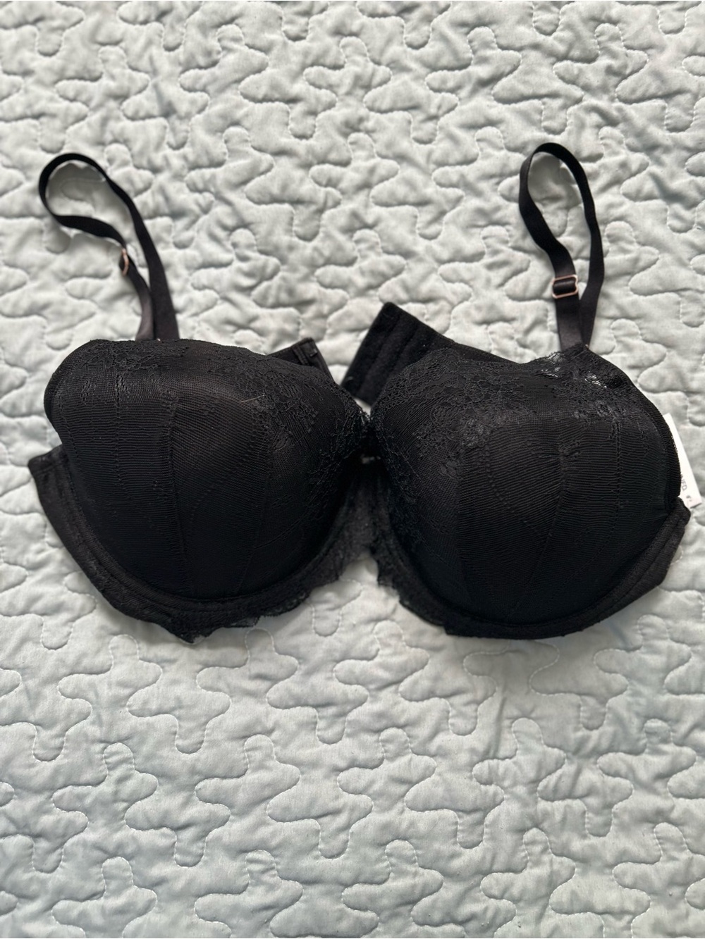 smart & sexy Black Lace Underwire Bra with Molded Cups